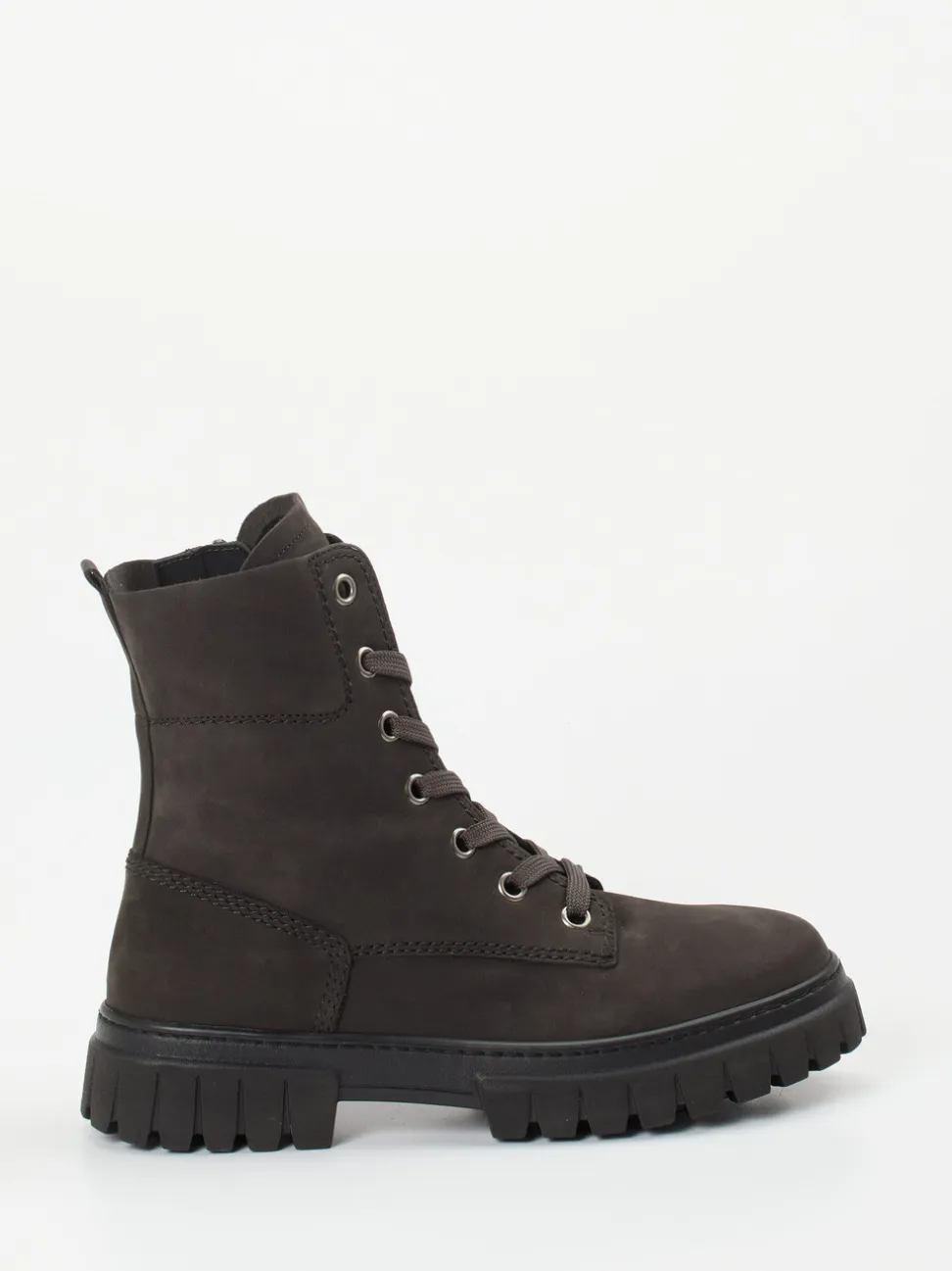Gabor Comfort – Schnürboots aus Nubukleder grau