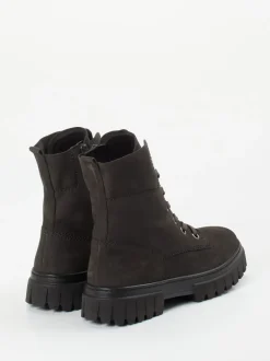 Gabor Comfort – Schnürboots aus Nubukleder grau