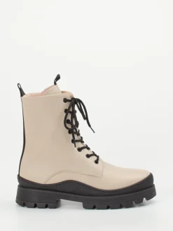 Gabor Comfort – Schnürboots aus Kalbleder beigegrau