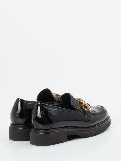 Gabor Comfort – Slipper aus Lackleder Schwarz
