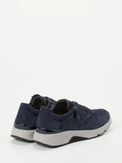 Gabor Comfort – Sneaker aus Nubukleder in Marineblau