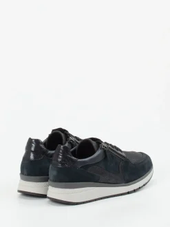 Gabor Comfort – Sneaker aus Veloursleder Schwarz