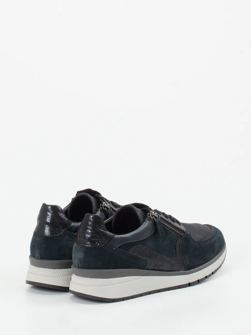 Gabor Comfort – Sneaker aus Veloursleder Schwarz