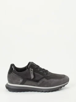 Gabor Comfort – Sneaker aus Veloursleder anthrazit