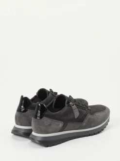Gabor Comfort – Sneaker aus Veloursleder anthrazit