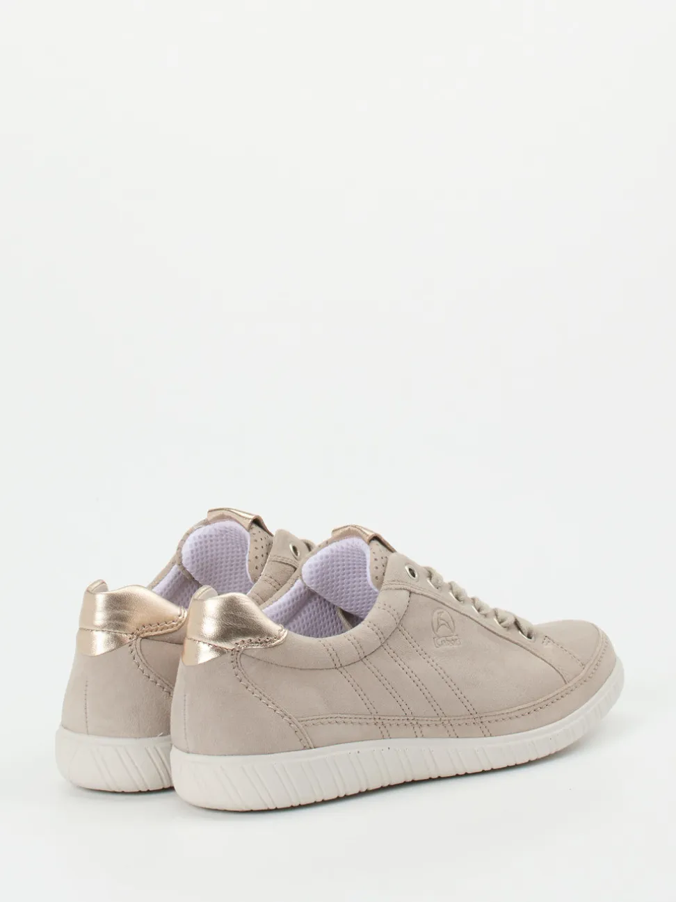 Gabor Comfort – Sneaker aus Veloursleder beige
