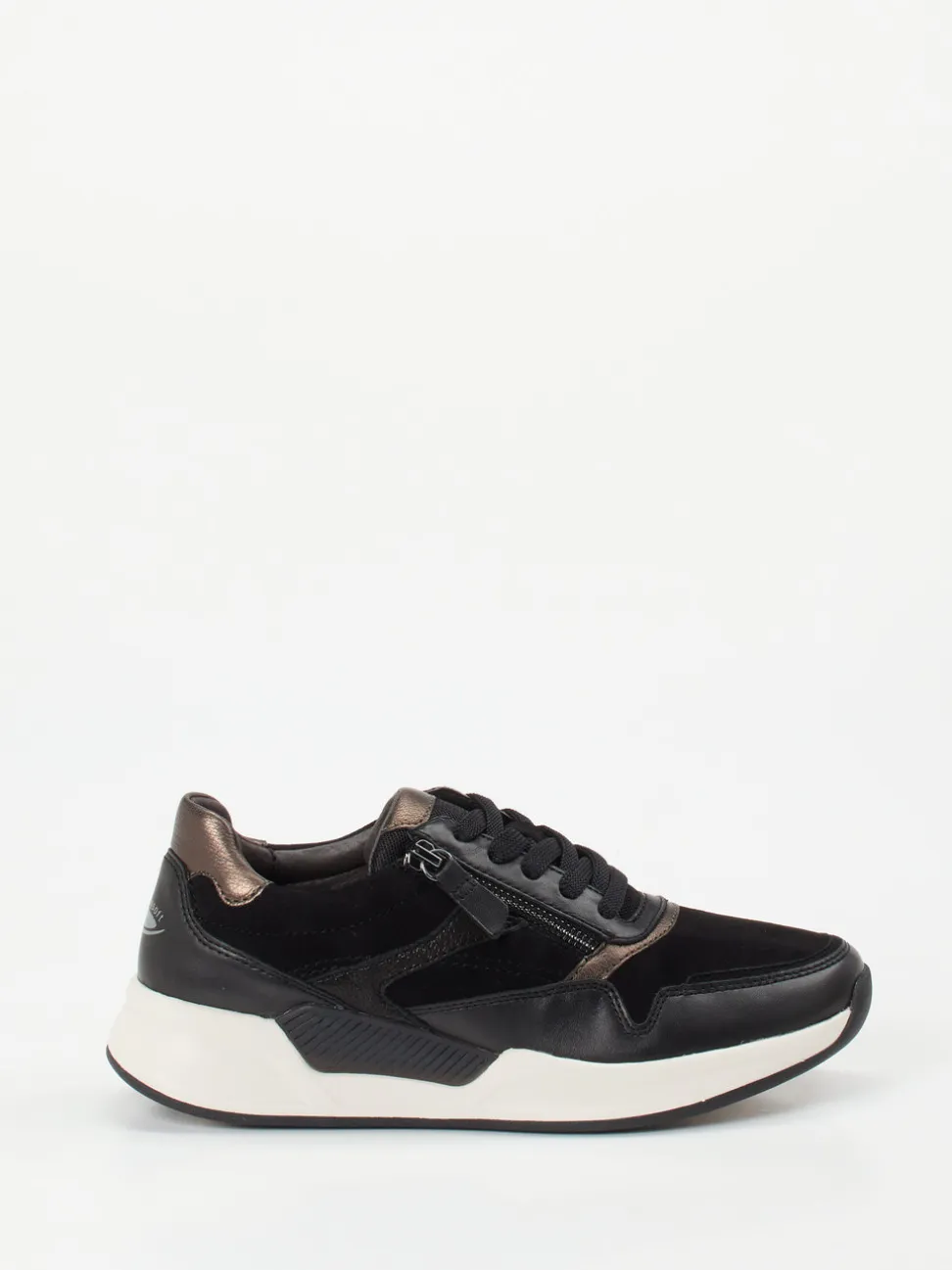 Gabor Comfort – Sneaker aus Velourleder in Schwarz
