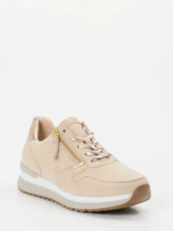 Gabor Comfort – Sneaker aus Veloursleder beige