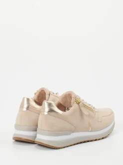 Gabor Comfort – Sneaker aus Veloursleder beige