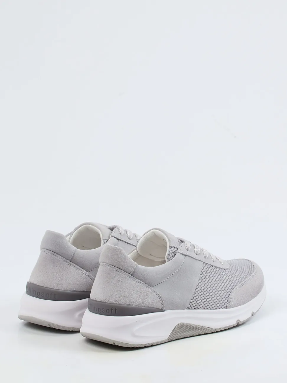 Gabor Comfort – Sneaker aus Velour/Textil hellgrau