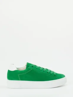 Gabor Comfort – Sneaker aus Veloursleder grasgrün