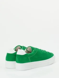 Gabor Comfort – Sneaker aus Veloursleder grasgrün