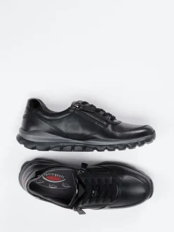 Gabor Comfort – Sneaker aus Kalbleder schwarz