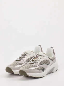 Gabor Comfort – Sneaker aus Velour und Textil Beige
