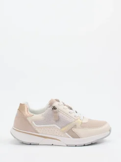 Gabor Comfort – Sneaker aus Veloursleder in Beige