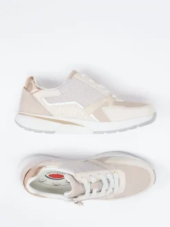 Gabor Comfort – Sneaker aus Veloursleder in Beige
