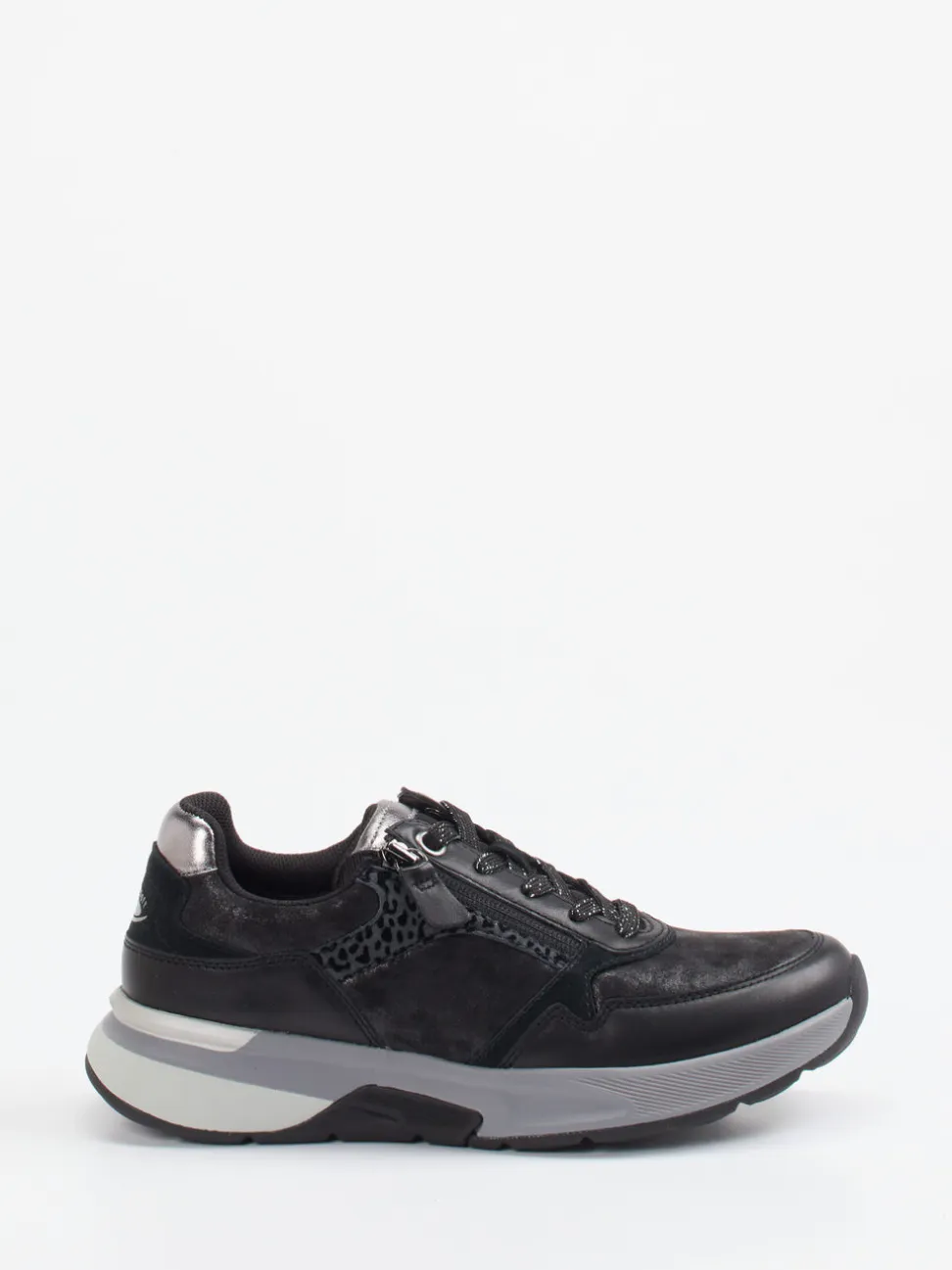 Gabor Comfort – Sneaker aus Stretch mit Animal-Print