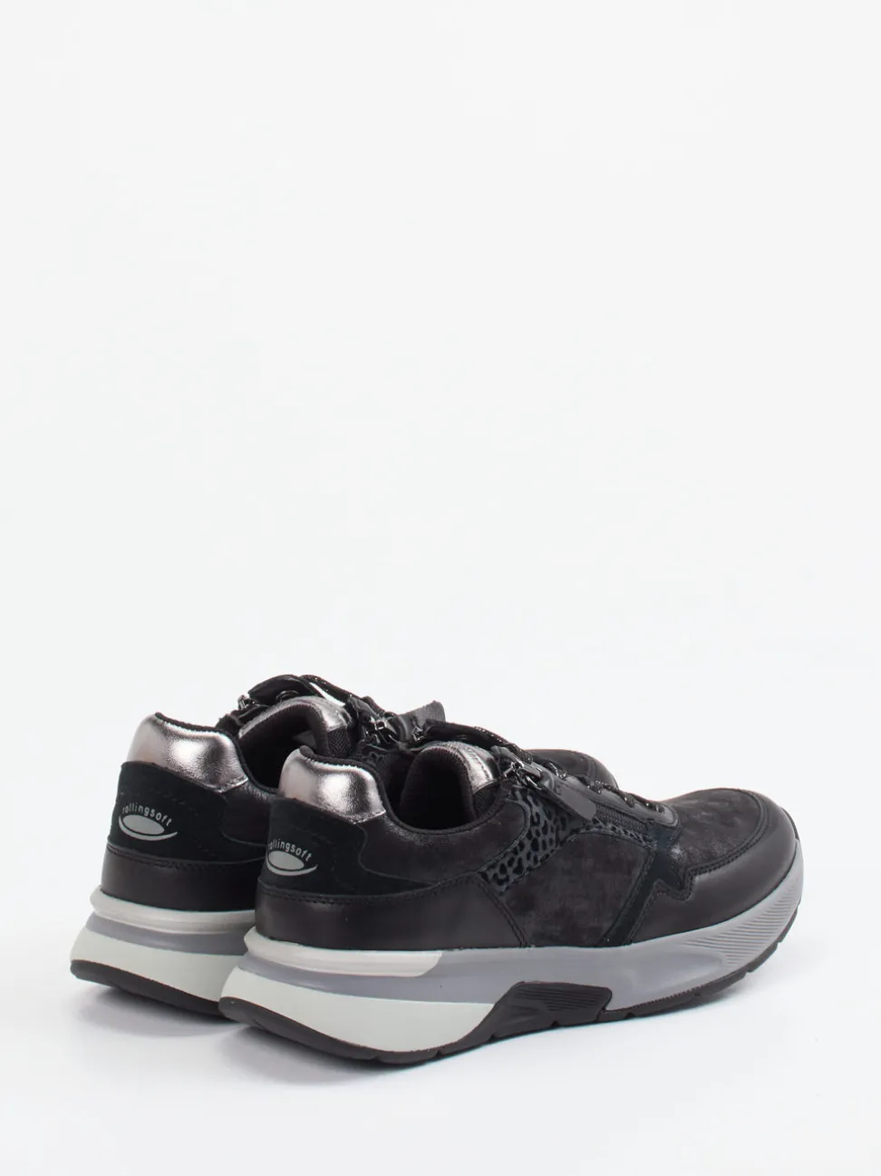 Gabor Comfort – Sneaker aus Stretch mit Animal-Print