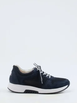 Gabor Comfort – Sneaker aus Nubukleder in Blau