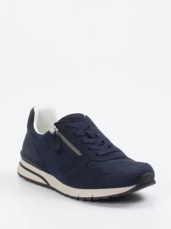 Gabor Comfort – Sneaker aus Veloursleder und Mesh Blau