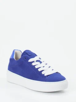 Gabor Comfort – Sneaker aus Veloursleder Kobaltblau