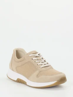 Gabor Comfort – Sneaker aus Nubukleder beige
