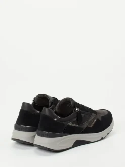 Gabor Comfort – Sneaker aus Veloursleder in Grau