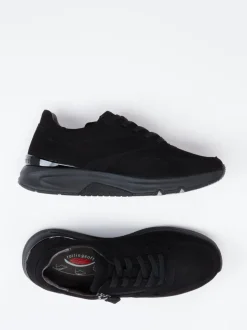 Gabor Comfort – Sneaker aus Nubukleder Schwarz