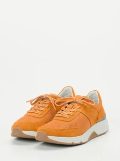Gabor Comfort – Sneaker aus Veloursleder orange