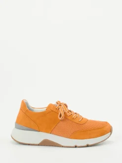Gabor Comfort – Sneaker aus Veloursleder orange
