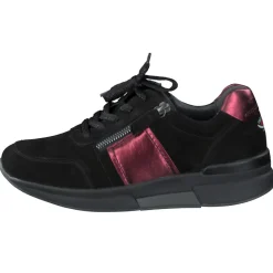 Gabor Comfort – Sneaker aus Nubukleder in Schwarz
