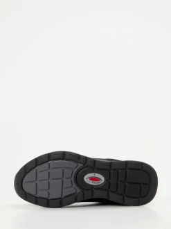 Gabor Comfort – Sneaker aus Veloursleder und Mesh schwarz