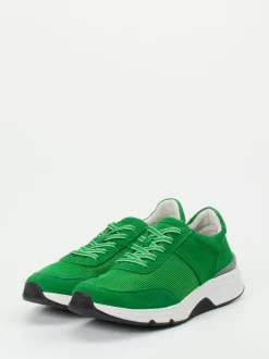 Gabor Comfort – Sneaker aus Veloursleder grün