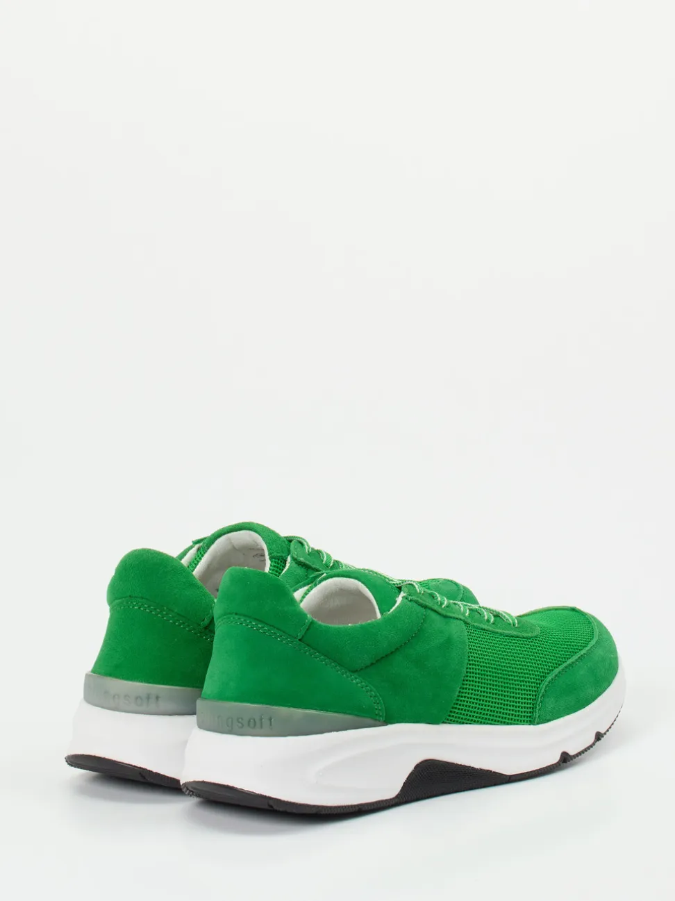 Gabor Comfort – Sneaker aus Veloursleder grün