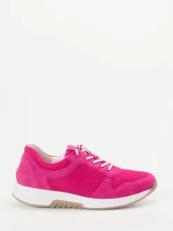 Gabor Comfort – Sneaker aus Veloursleder pink