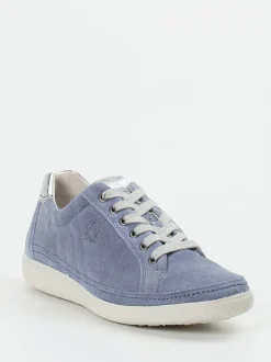 Gabor Comfort – Sneaker aus Veloursleder jeansblau