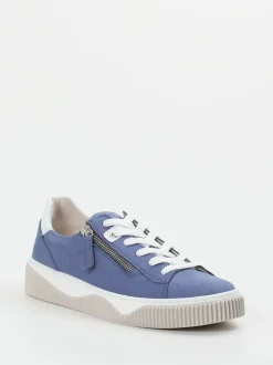 Gabor Comfort – Sneaker aus Nubukleder in Jeansblau