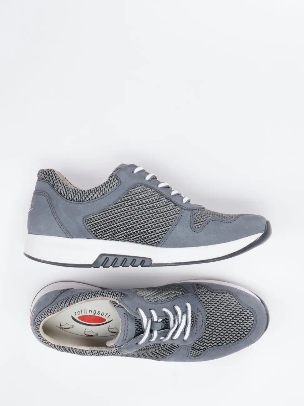 Gabor Comfort – Sneaker aus Nubukleder Anthrazit