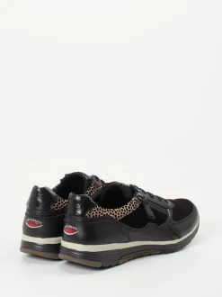 Gabor Comfort – Sneaker aus Veloursleder schwarz