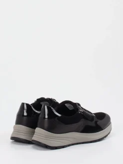 Gabor Comfort – Sneaker aus Veloursleder Schwarz