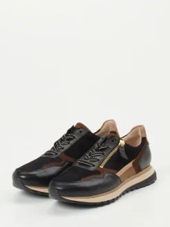Gabor Comfort – Sneaker aus Veloursleder Schwarz