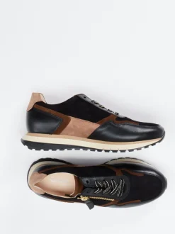 Gabor Comfort – Sneaker aus Veloursleder Schwarz