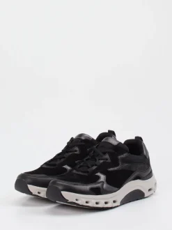 Gabor Comfort – Sneaker aus Veloursleder Schwarz