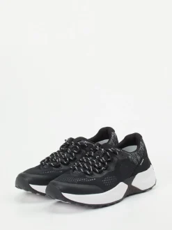 Gabor Comfort – Sneaker aus veganem Mesh schwarz