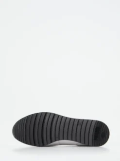 Gabor Comfort – Sneaker aus Kalbleder weiß metallic