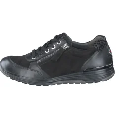 Gabor Comfort – Sneaker aus Veloursleder in Schwarz