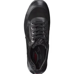 Gabor Comfort – Sneaker aus Veloursleder in Schwarz