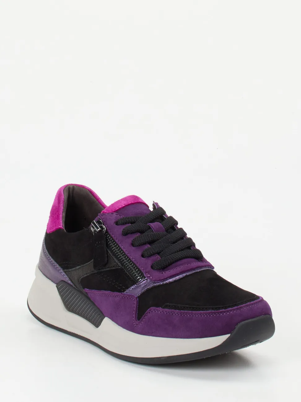 Gabor Comfort – Sneaker aus Veloursleder violett