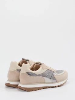 Gabor Comfort – Sneaker aus Veloursleder beige
