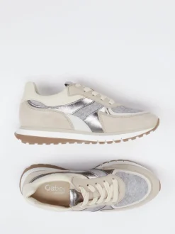 Gabor Comfort – Sneaker aus Veloursleder beige